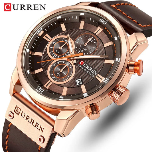 Luxury Chronograph Quartz Watch Men