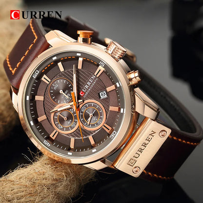 Luxury Chronograph Quartz Watch Men