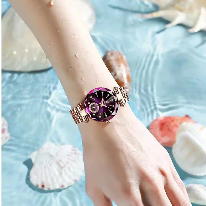 POEDAGAR Watch for Women Luxury Jewelry Design